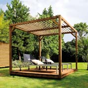 pergola en bois cubik - burger